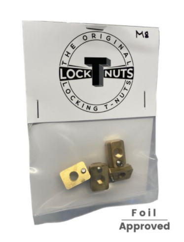 LOCKING T-NUT SET M8